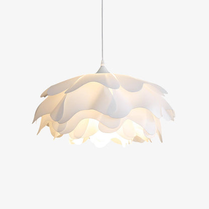 Beautiful Floral Glass Hanging Lamp