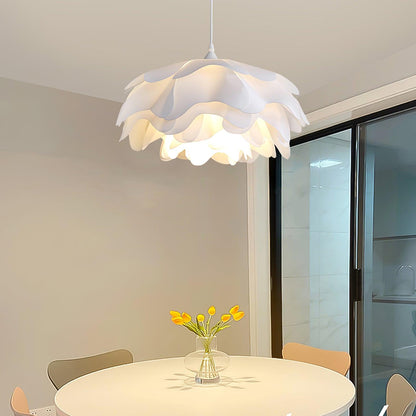 Beautiful Floral Glass Hanging Lamp