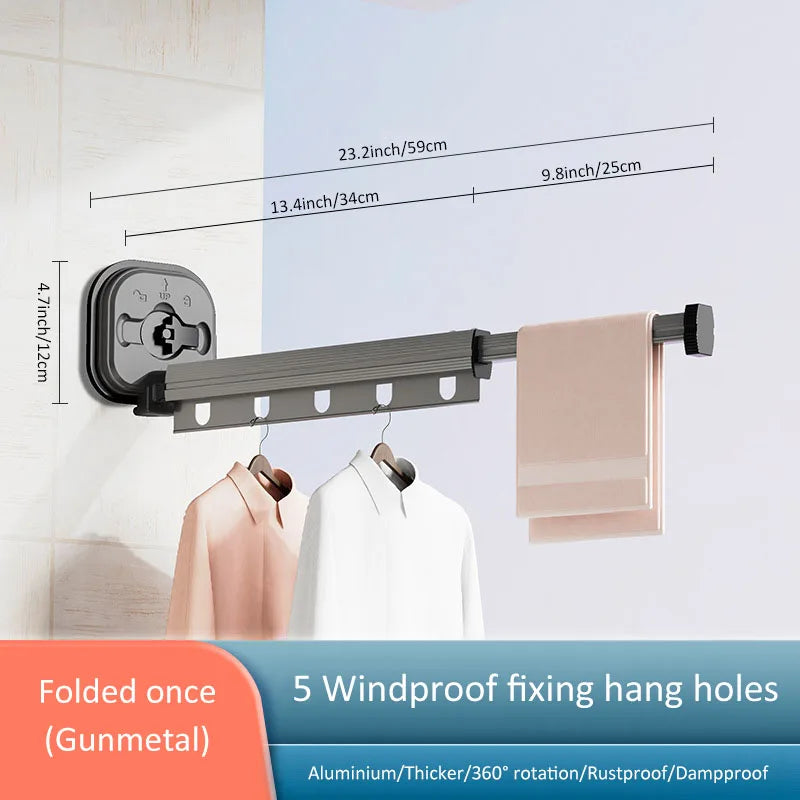 Space Saving Collapsible Wall Mount Rack - Cofik