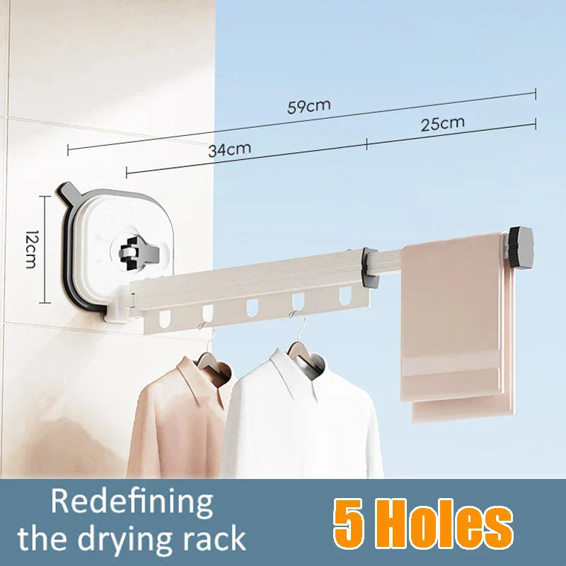 Space Saving Collapsible Wall Mount Rack