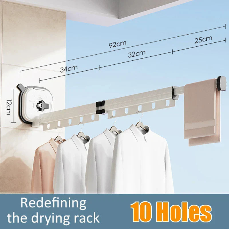 Space Saving Collapsible Wall Mount Rack