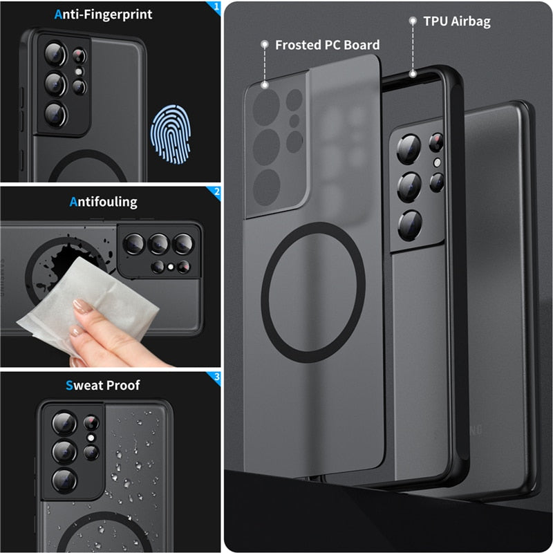 Tough Magnetic Case for Samsung Phones