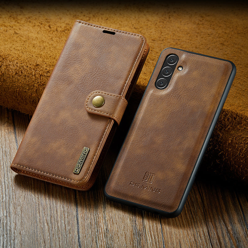 Detachable Leather Flip Cover for Samsung Galaxy