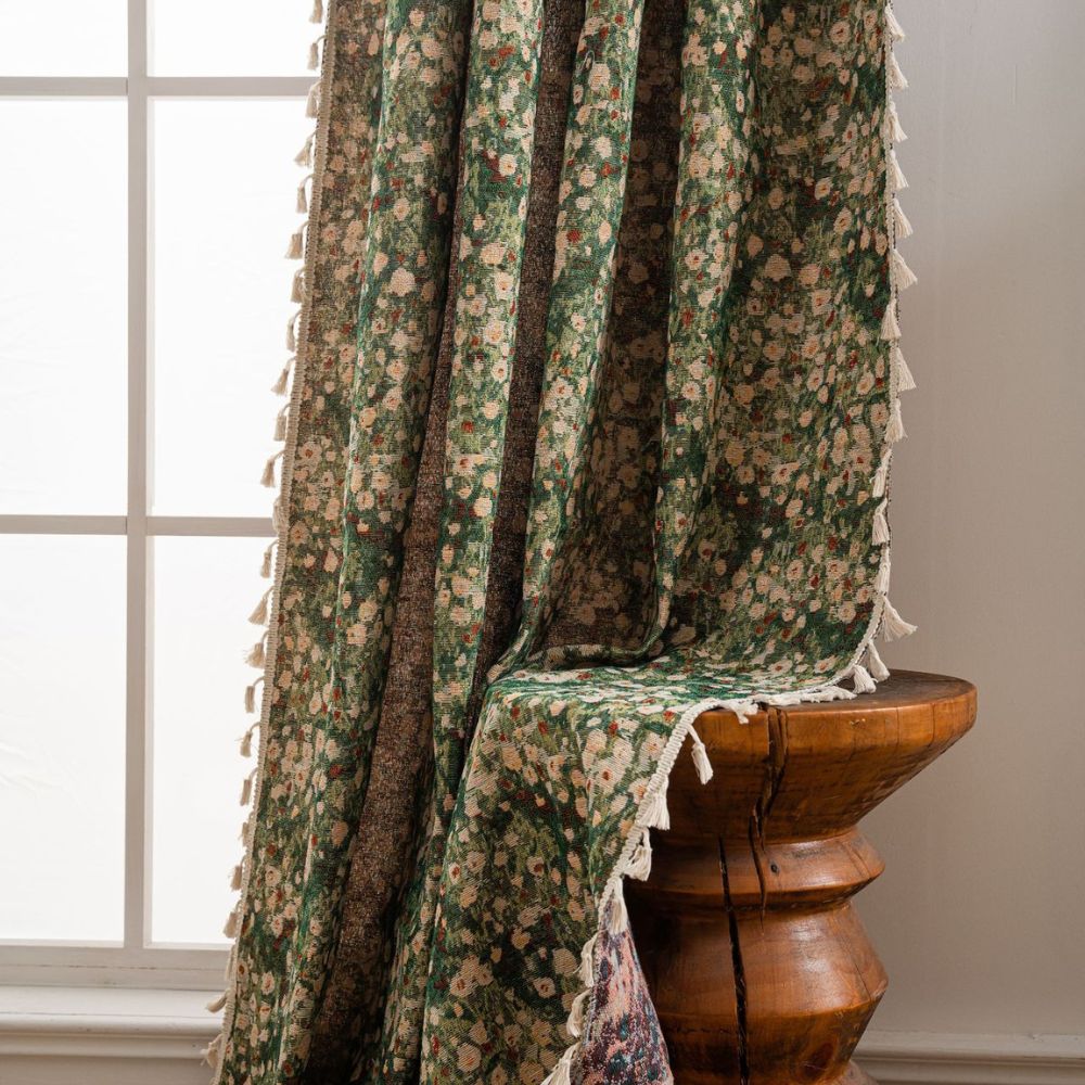 Beautiful Classic Flower Pattern Curtain - Cofik