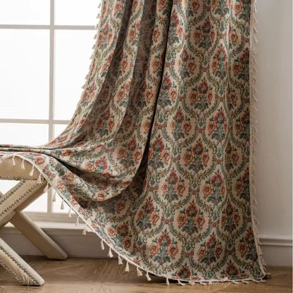 Beautiful Classic Flower Pattern Curtain