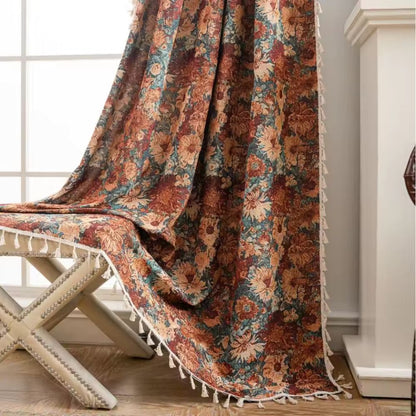 Beautiful Classic Flower Pattern Curtain