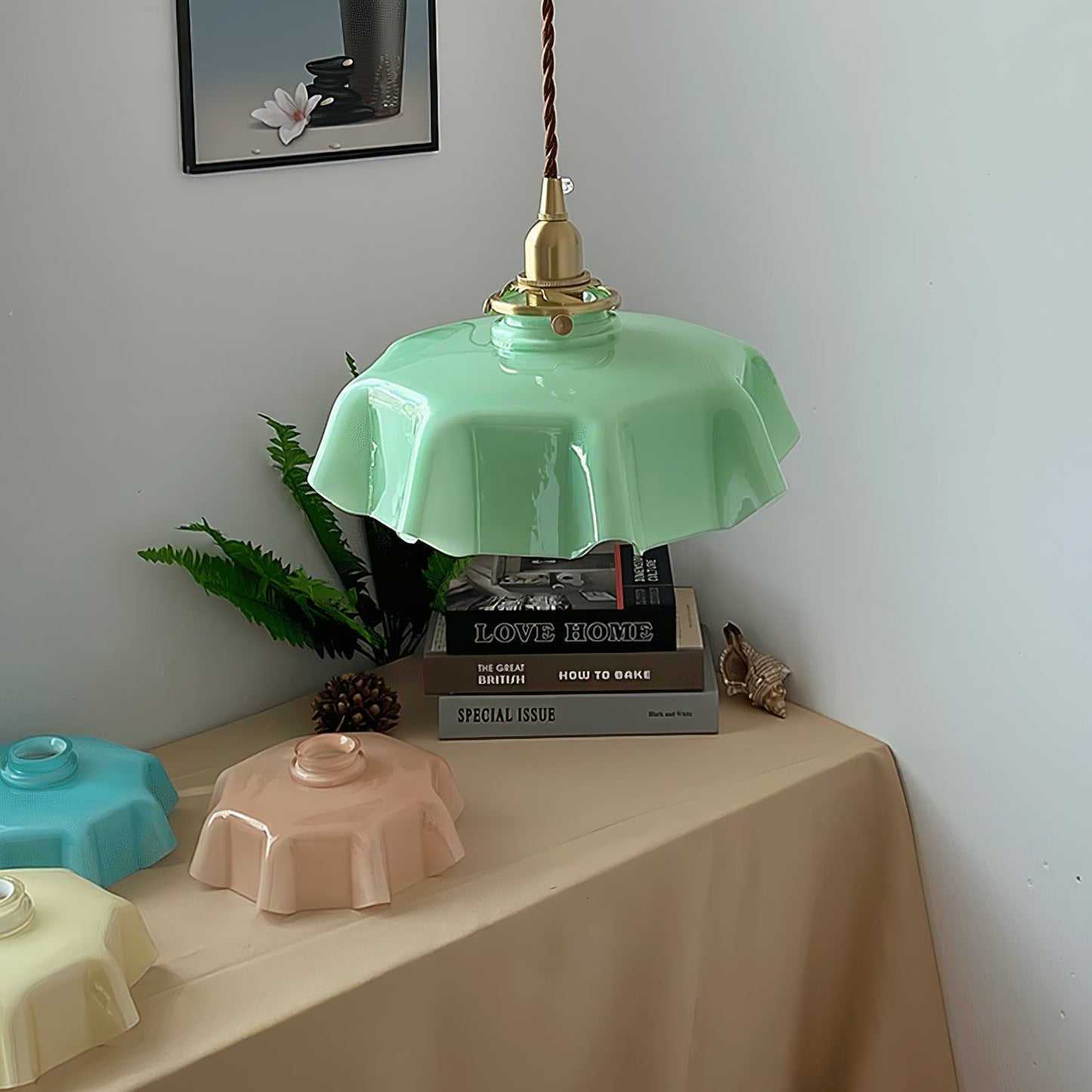 Elegant Floral Pendant Ceiling Light