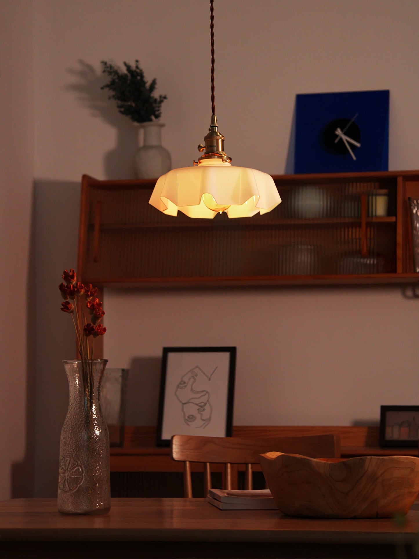 Elegant Floral Pendant Ceiling Light