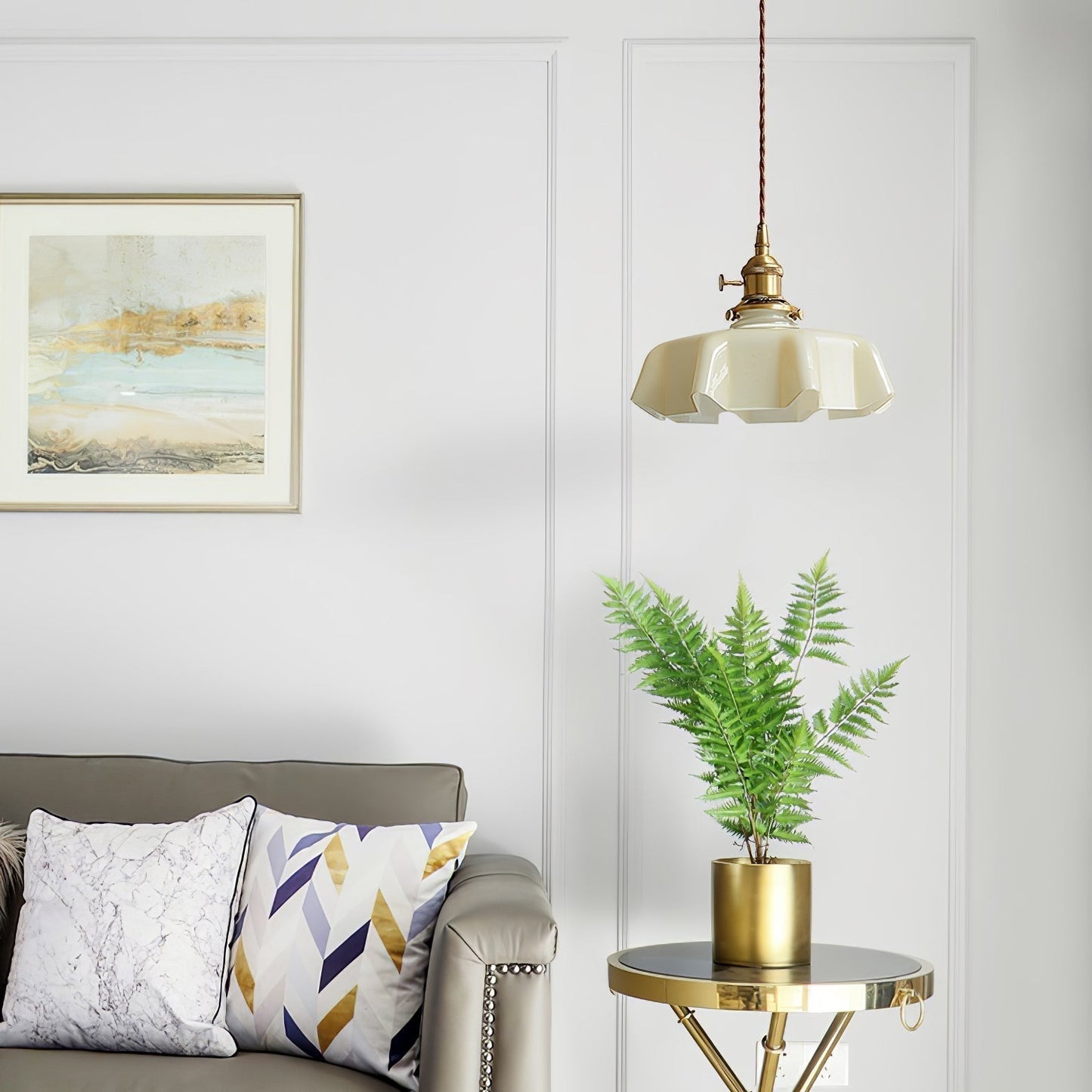 Elegant Floral Pendant Ceiling Light