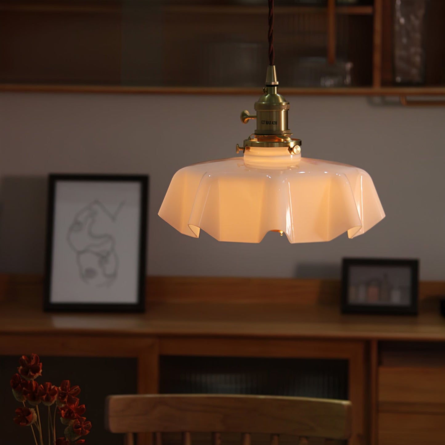 Elegant Floral Pendant Ceiling Light