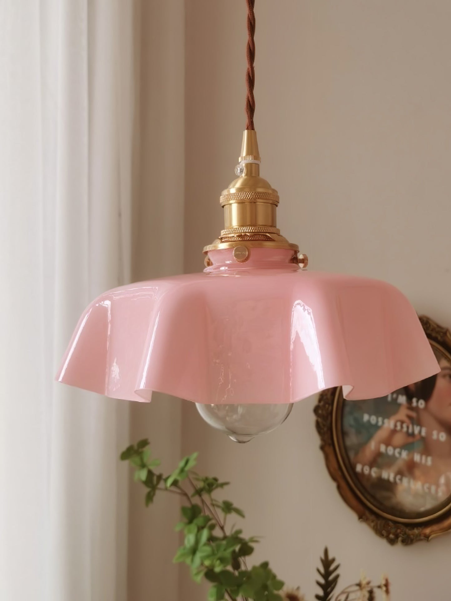 Elegant Floral Pendant Ceiling Light