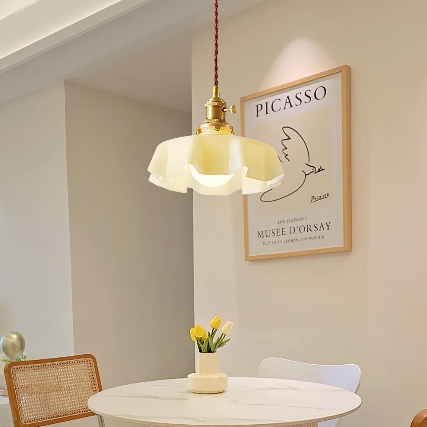 Elegant Floral Pendant Ceiling Light