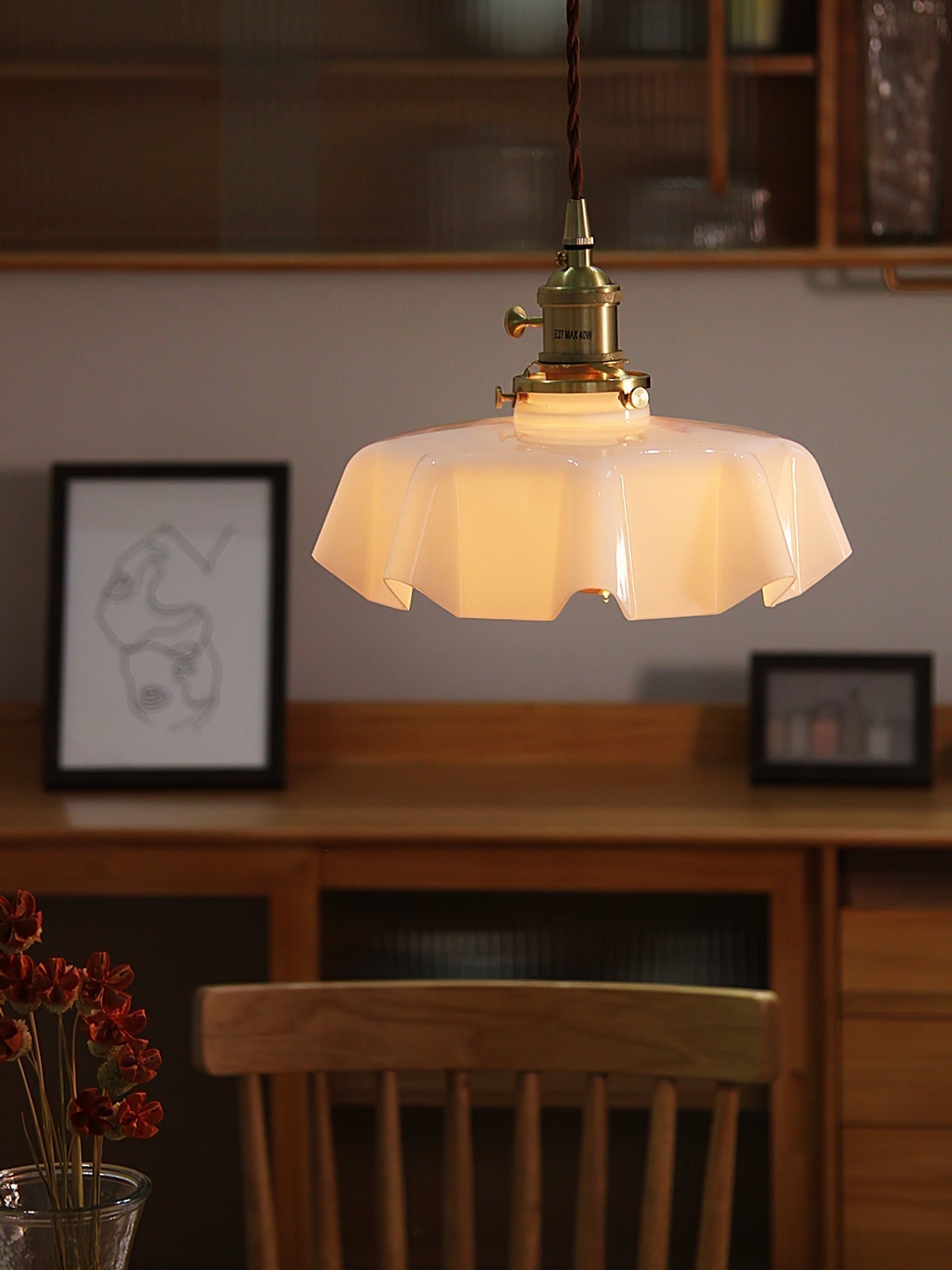 Elegant Floral Pendant Ceiling Light