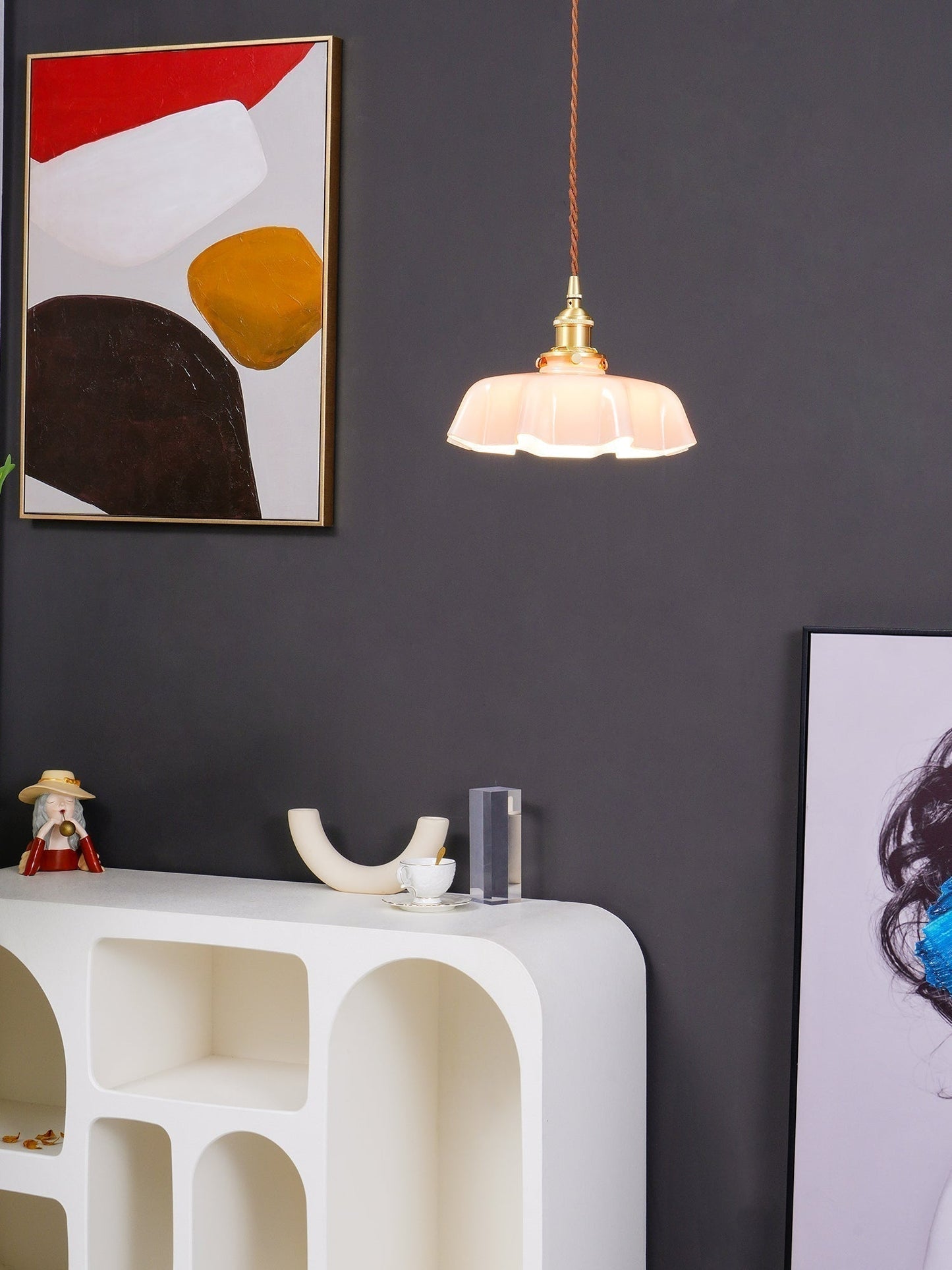 Elegant Floral Pendant Ceiling Light