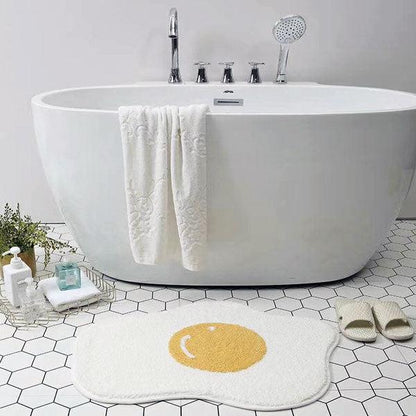Fun Yellow Egg Mat