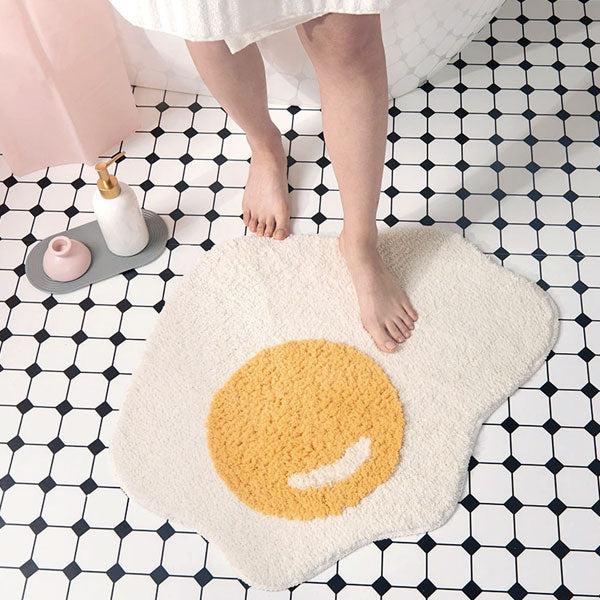 Fun Yellow Egg Mat