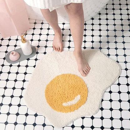 Fun Yellow Egg Mat