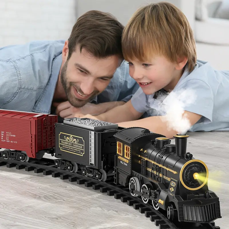 Remote Control Train Set with Realistic Sound Effects