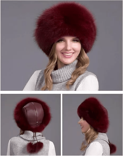 Warm Fur Winter Hat for Women with Ear Flaps