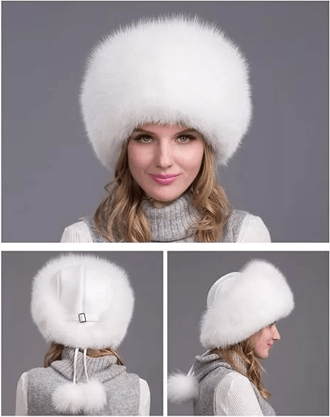 Warm Fur Winter Hat for Women with Ear Flaps