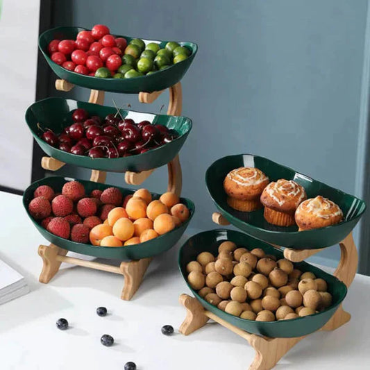 Colorful 3 Tier Fresh Fruit Bowl Stand - Cofik