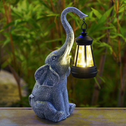 Outdoor Elephant Solar Lamp