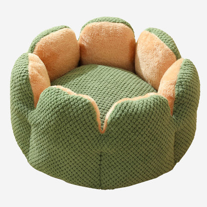 Cozy Pet Bed Soft Floral Pattern for Cats Dogs