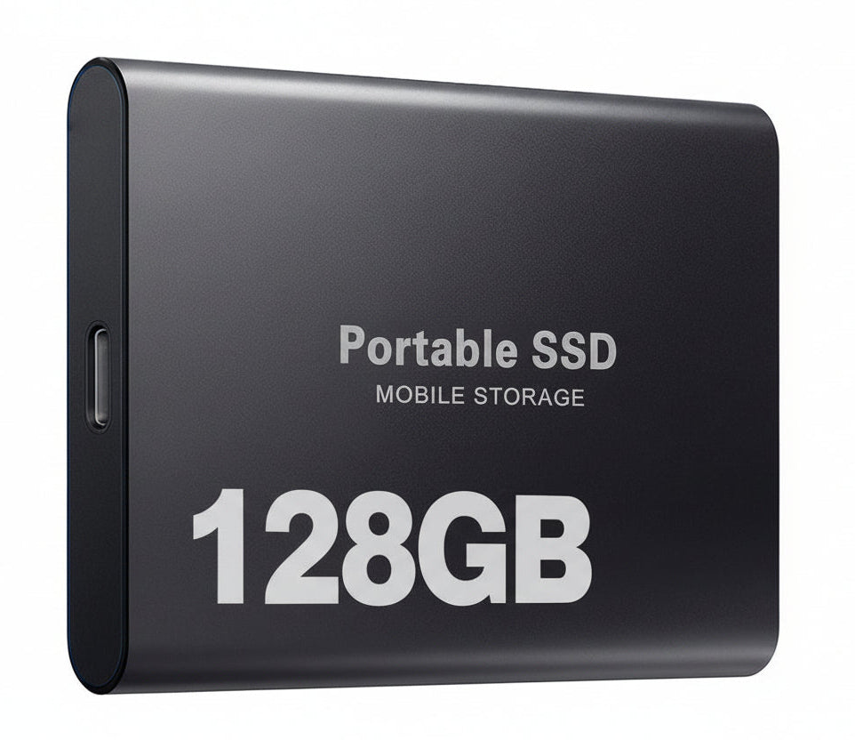 Compact 128GB USB External Solid State Drive Fast Storage - Cofik