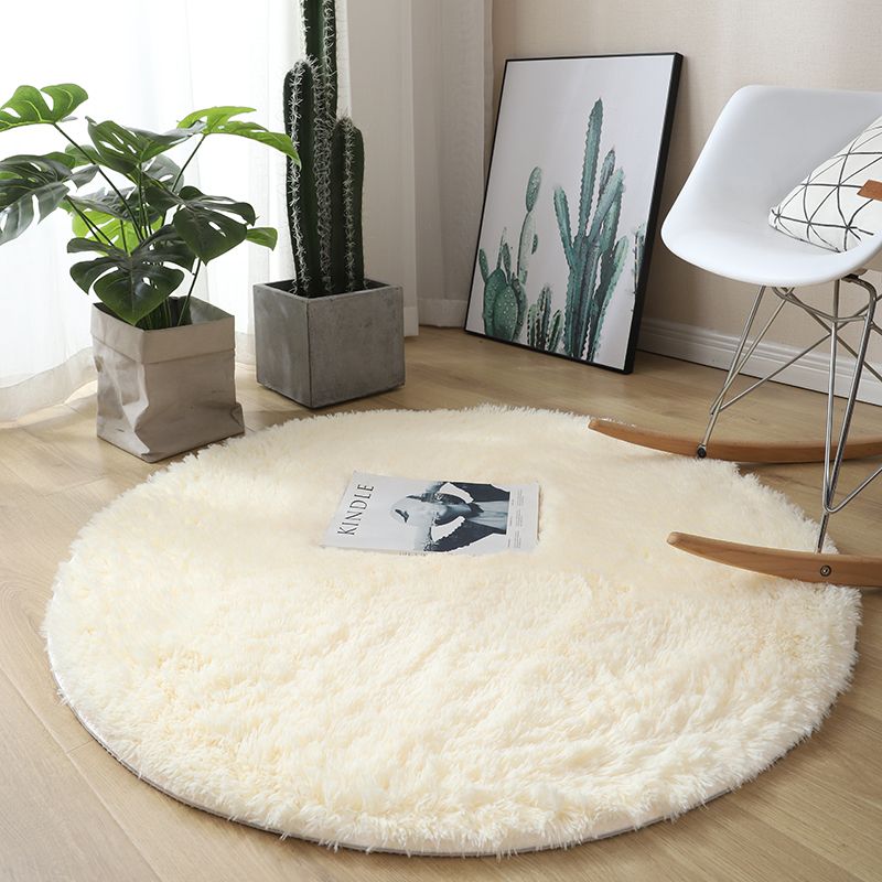 Plush Round Area Rug