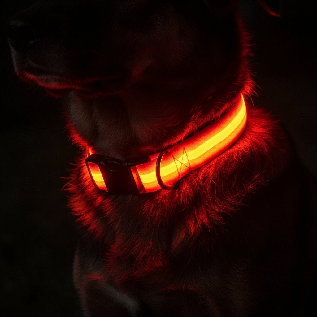 Visible LED Dog Collar with Adjustable Strap