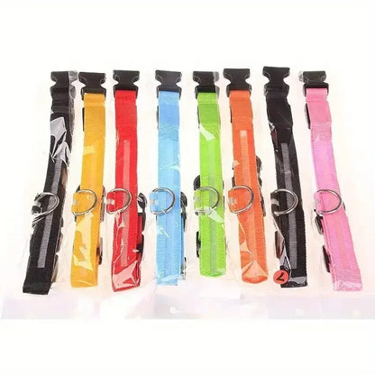 Visible LED Dog Collar with Adjustable Strap