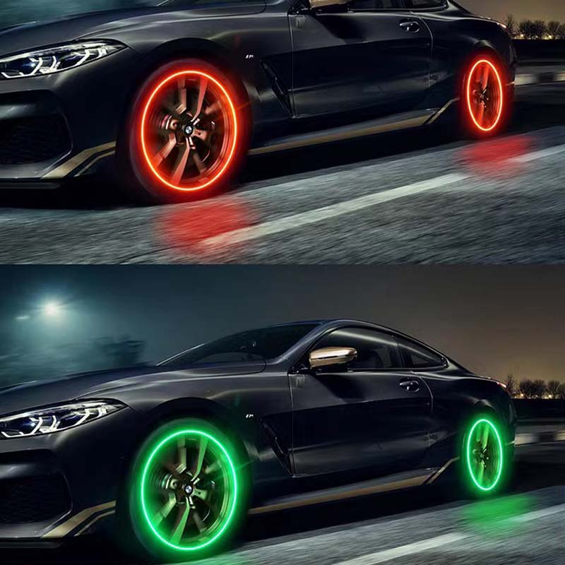 Bright LED Wheel Caps for Cars Bikes Scooters