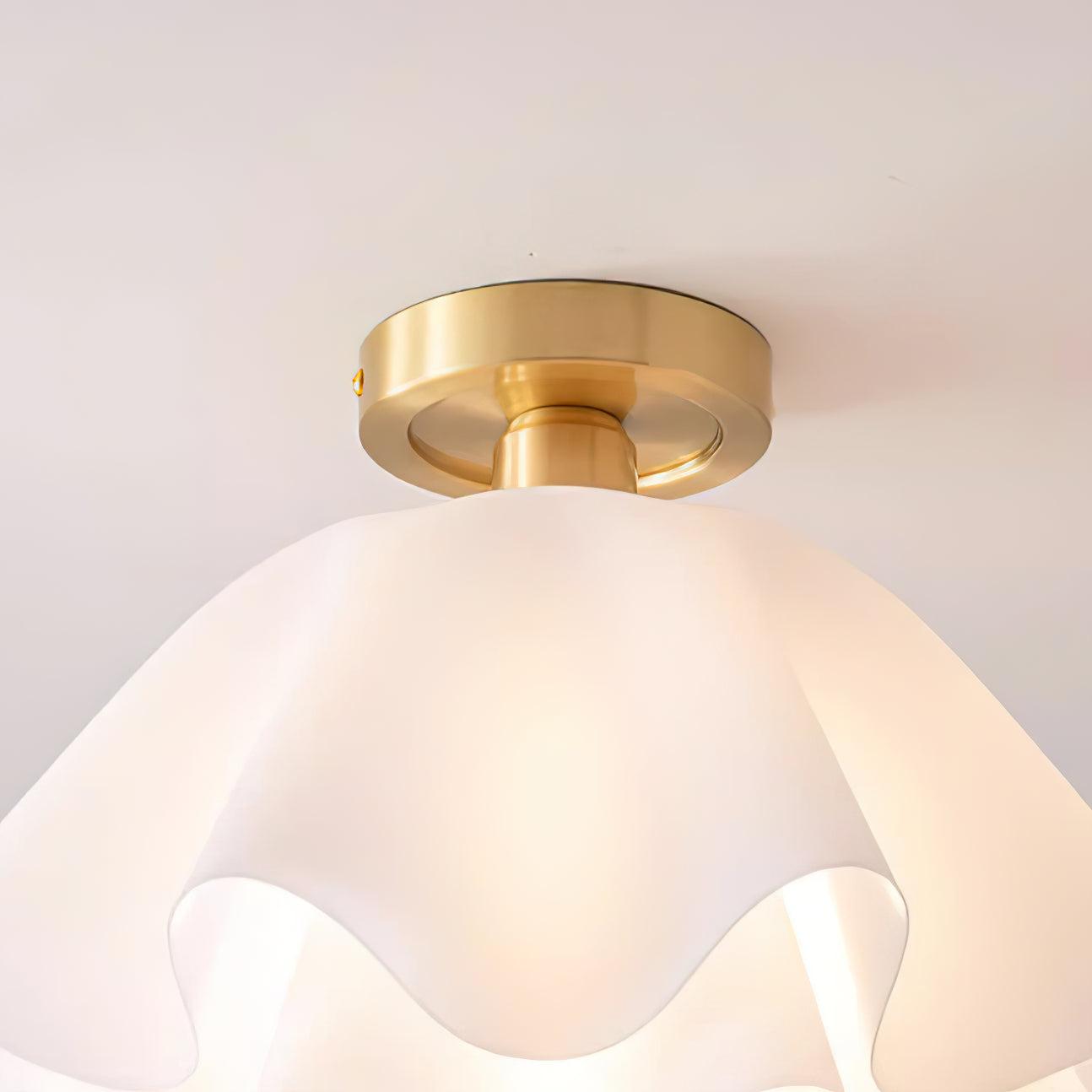Brass Pendant Light Adjustable Modern Ceiling Fixture