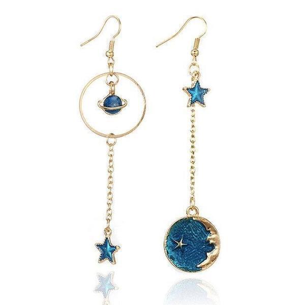 Sparkling Star Dangle Earrings