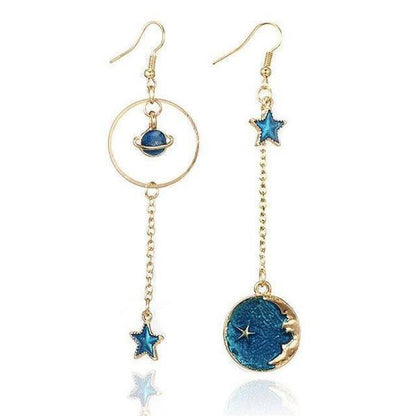 Sparkling Star Dangle Earrings