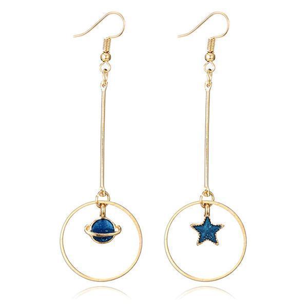 Sparkling Star Dangle Earrings