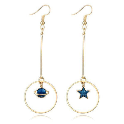 Sparkling Star Dangle Earrings