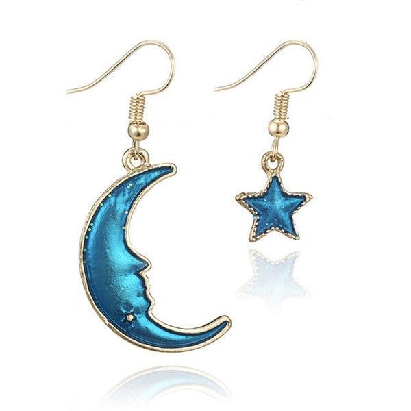 Sparkling Star Dangle Earrings - Cofik