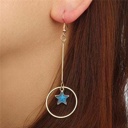 Sparkling Star Dangle Earrings