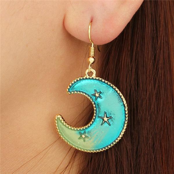 Sparkling Star Dangle Earrings