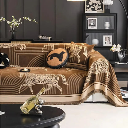 Waterproof Gallora Horse Patio Sofa Cover