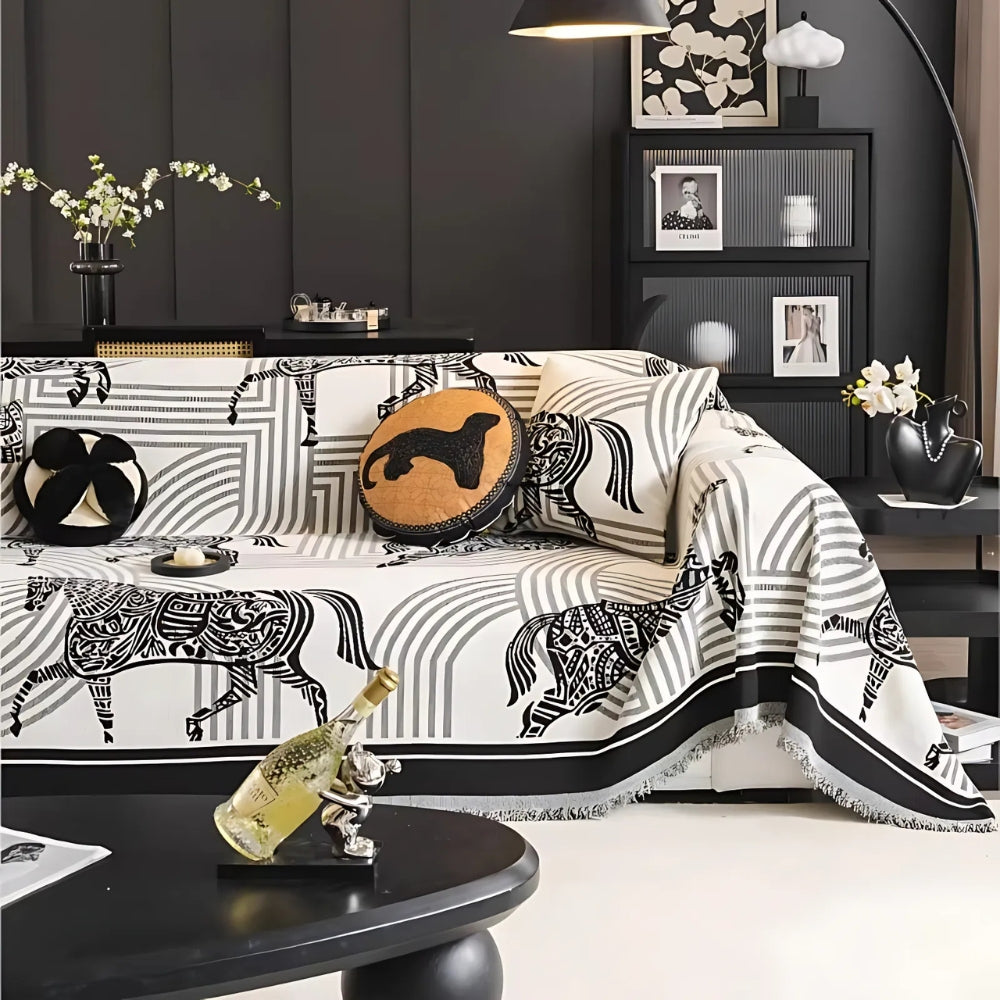Waterproof Gallora Horse Patio Sofa Cover