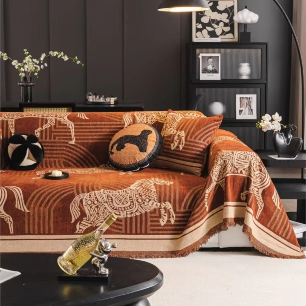 Waterproof Gallora Horse Patio Sofa Cover