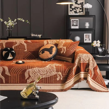 Waterproof Gallora Horse Patio Sofa Cover