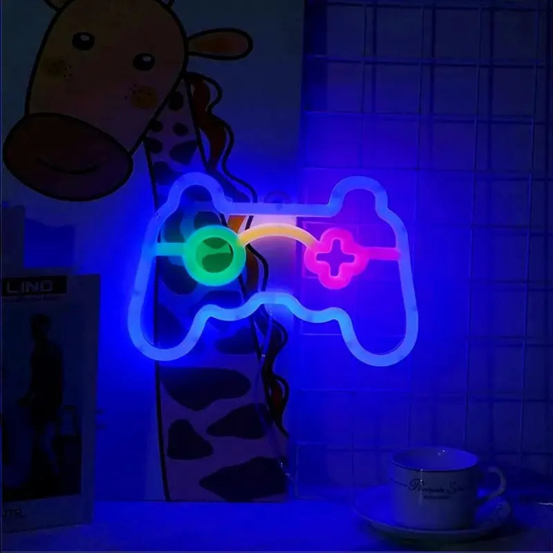 Glowing Game Room LED Sign - Cool Neon Wall Art