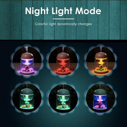 Colorful Bunny Humidifier Night Lamp