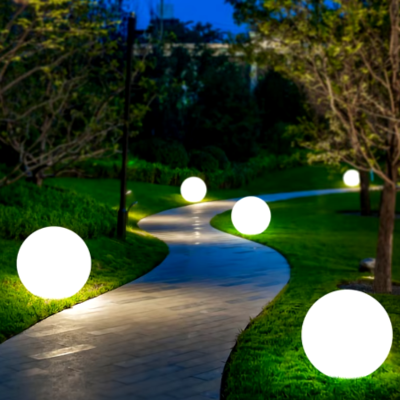 Colorful Outdoor Solar Powered Garden Lamps