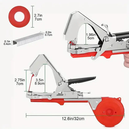 Garden Plant Tie Kit with Tape and Staples