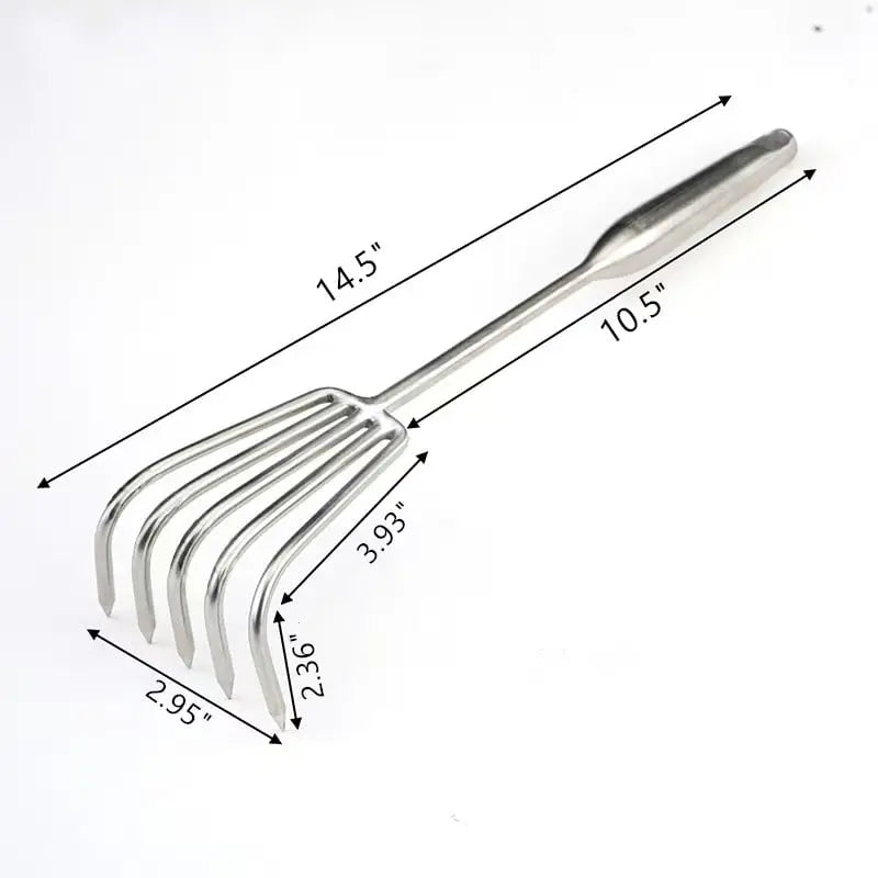 Heavy Duty Steel Garden Rake with Comfort Grip