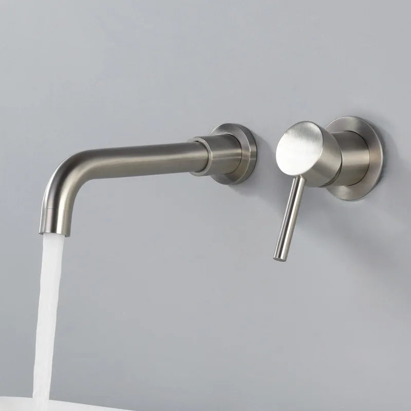 Stylish Brushed Nickel Wall Tap Noxord - Cofik